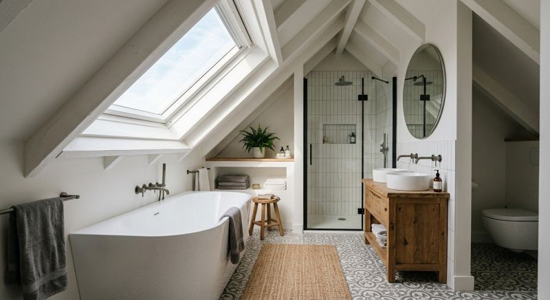 Attic Bathroom Remodeling in Cowlitz County, WA