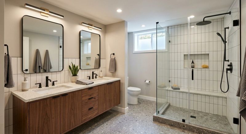 Basement Bathroom Remodeling in Cowlitz County, WA