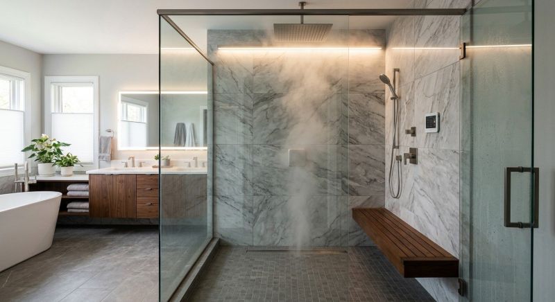 Granite Shower Installation in Cowlitz County, WA